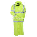 Men's Hi-Vis Lime Green Waterproof Work Coat